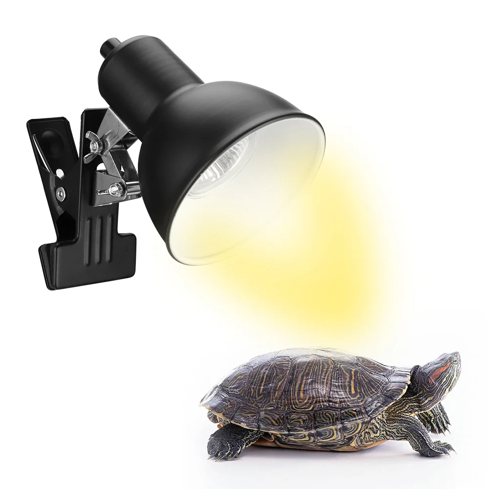 

Turtle Heat Lamp Reptile Heating Basking Spot Lamp With Clamp Adjustable Lighting Angle Sun Lamp for Reptile Pets Amphibians