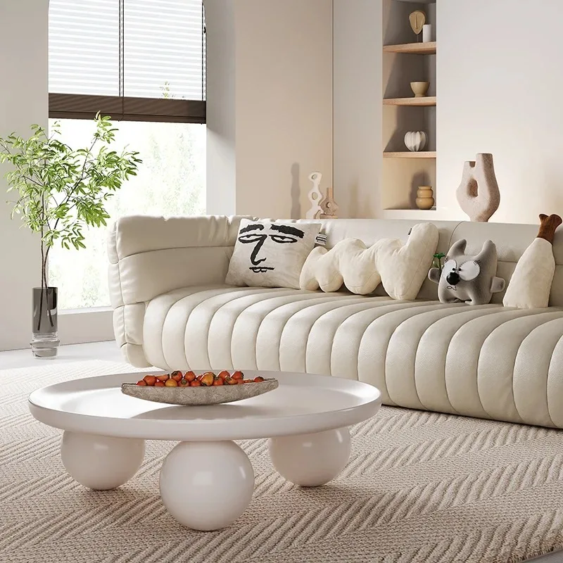 

Bedroom Room Decor Coffee Table Organizer Books Simple Clear Cute Cream Cloud Design Coffee Table Unique Meubles Home Furniture