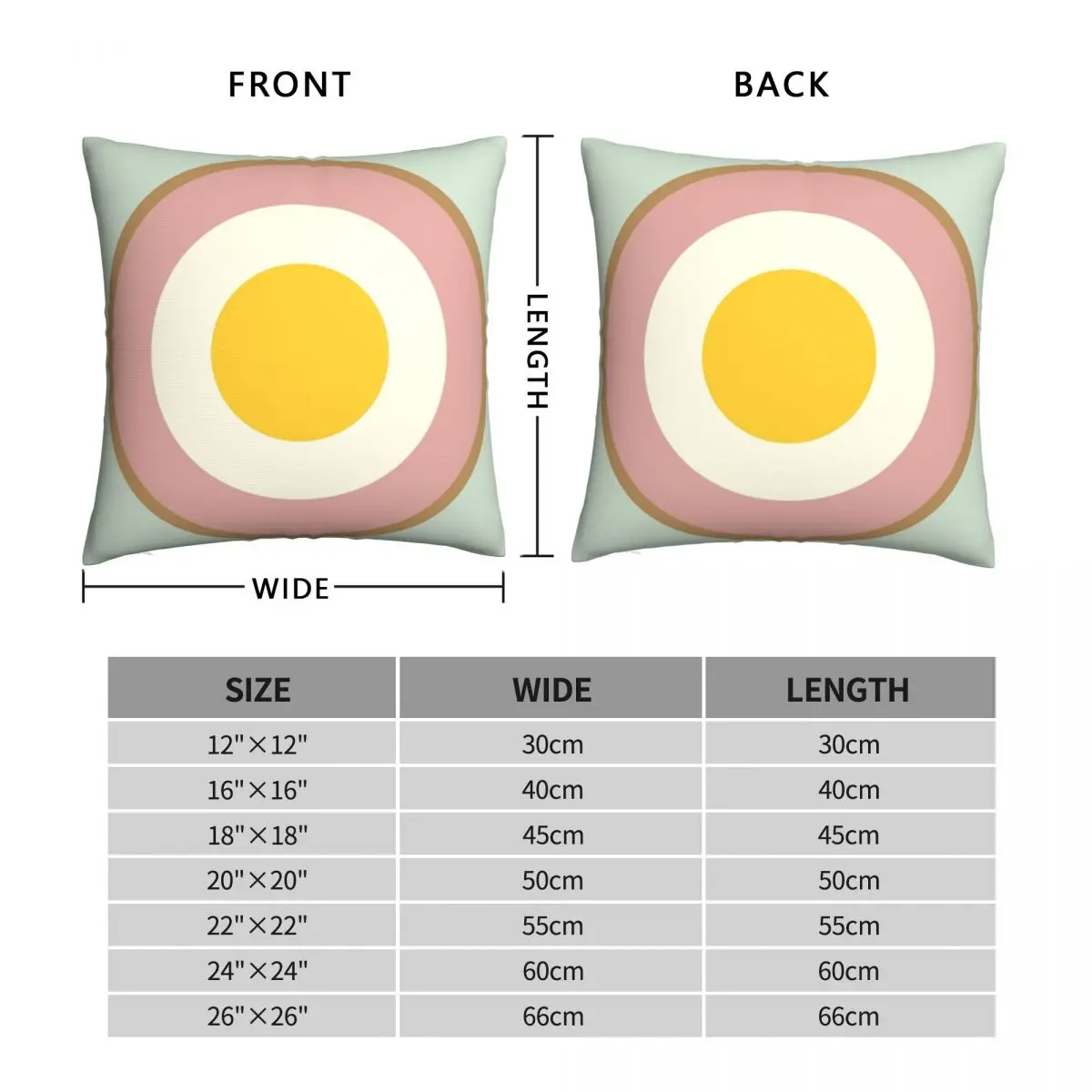 Scotch Egg Pillowcase Polyester Linen Velvet Printed Zip Decor Car Cushion Cover Wholesale