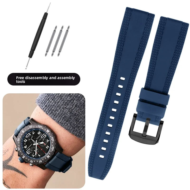 

Ремешок из фторкаучука для Breitling Avenger SUPEROCEAN V17311 A32390 A17331, браслет для часов 20 мм 22 мм, спортивный водонепроницаемый ремешок для часов