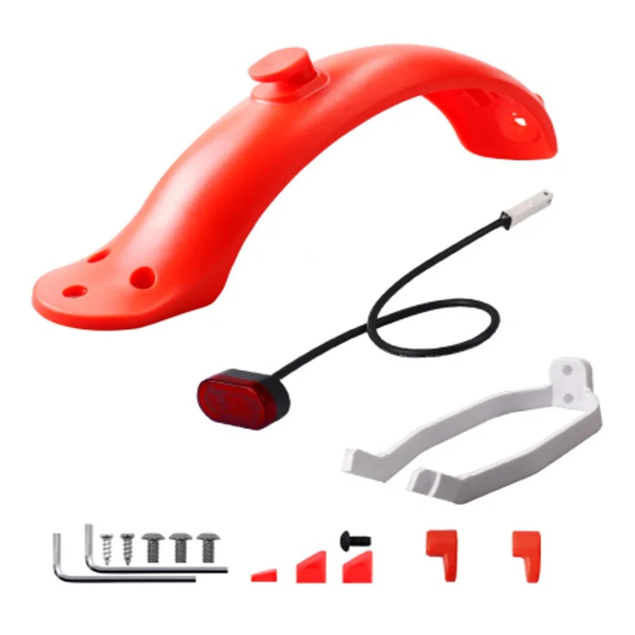 Electric Scooter Durable Scooter Mudguard For Xiaomi M365/ Pro  Tire Splash Fender with Rear Taillight Back Guard Wing Kit Parts