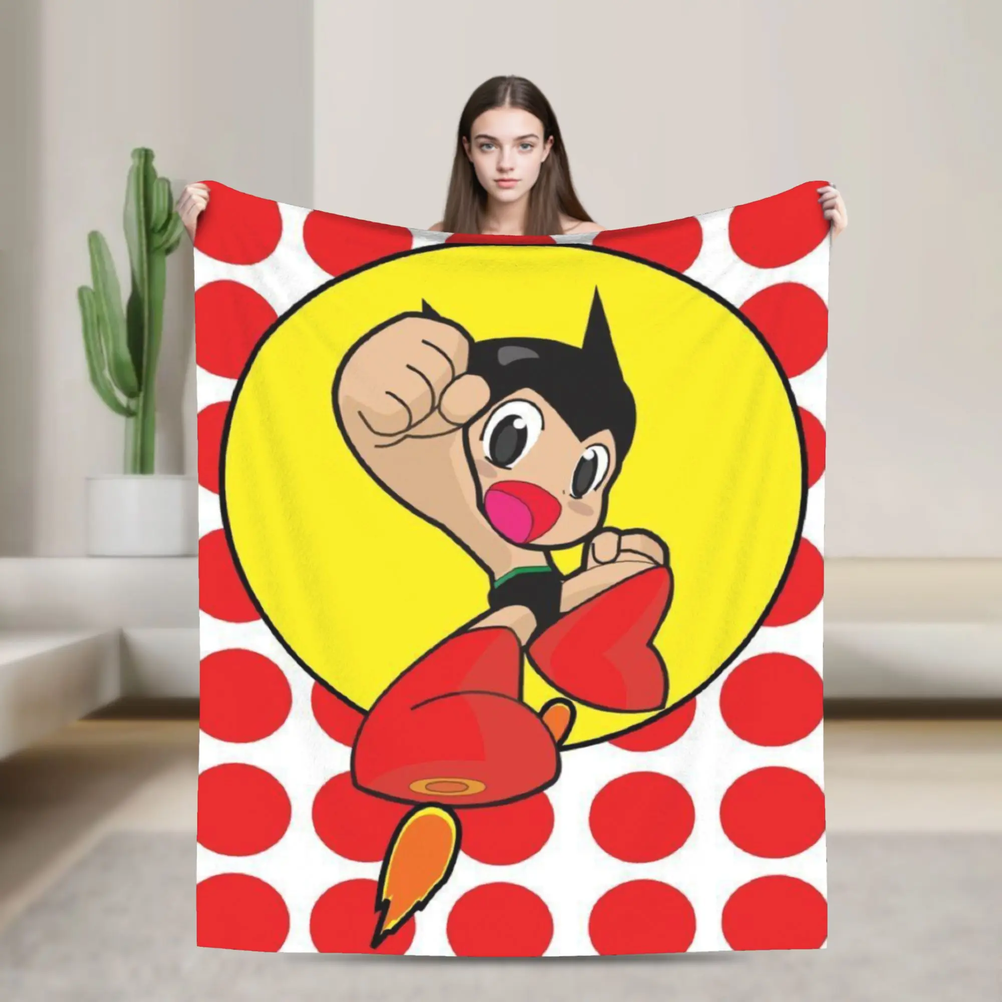 Astroboy Astro Boy Anime Blanket  Flannel Awesome Soft Throw Blankets for Coverlet Textile Decor