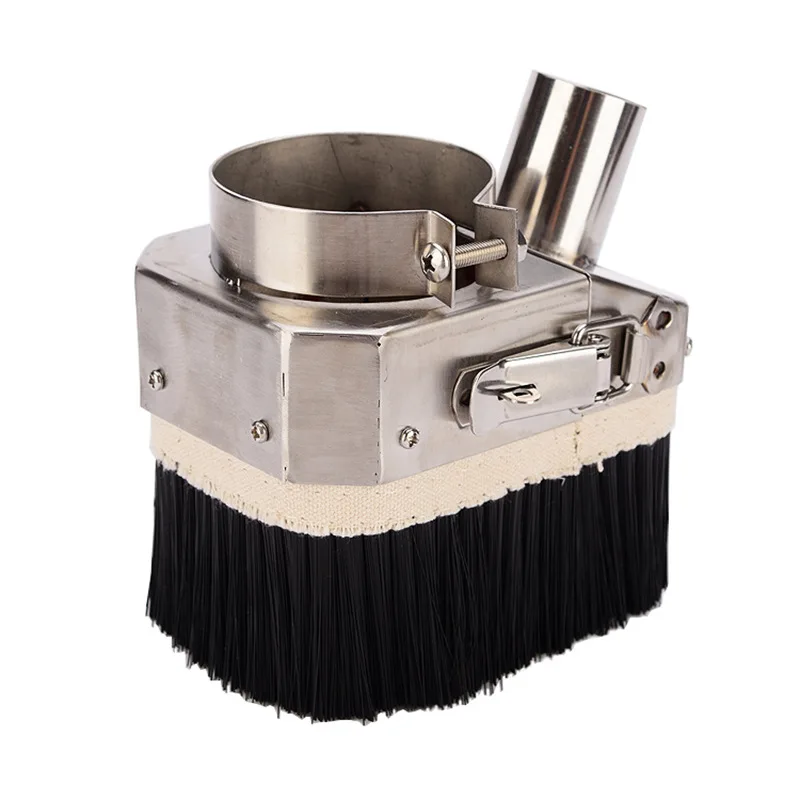 

Woodworking engraving machine vacuum cover brush, dust cover stainless steel spindle motor accessories