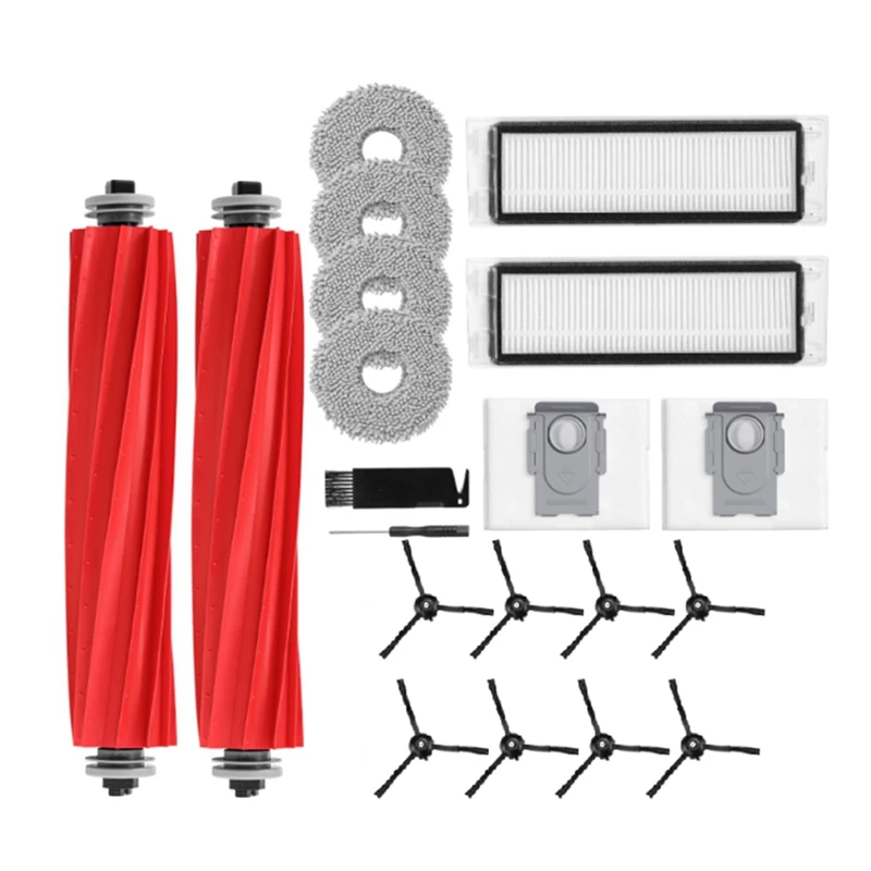 20 Pcs Ultra Durable Accessories For Roborock Q Revo Sweeper Accessories