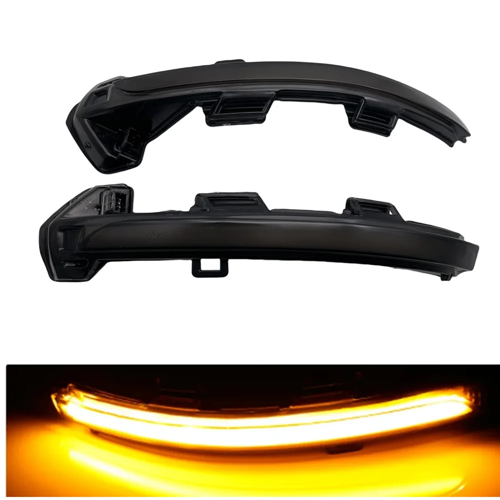 ديناميكية LED الجانب WingTurn إشارة الوامض الجانب مرآة ضوء وماض لشركة فولكس فاجن باسات B8 ل Arteon 2017-2021 ID.3 جولف 8 قطع غيار السيارات