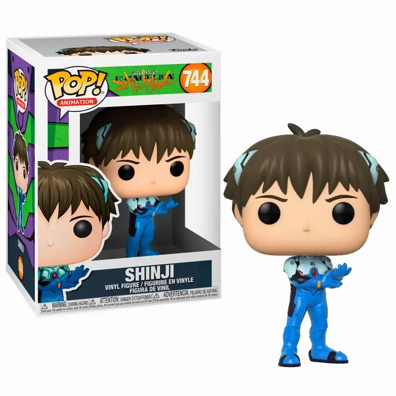 New Funko Pop JP Animetion Evangelion REI 745# SHINJI 744# ASUKA 635# Limited Edition Exclusive Vinyl Figure Model Dolls Toys