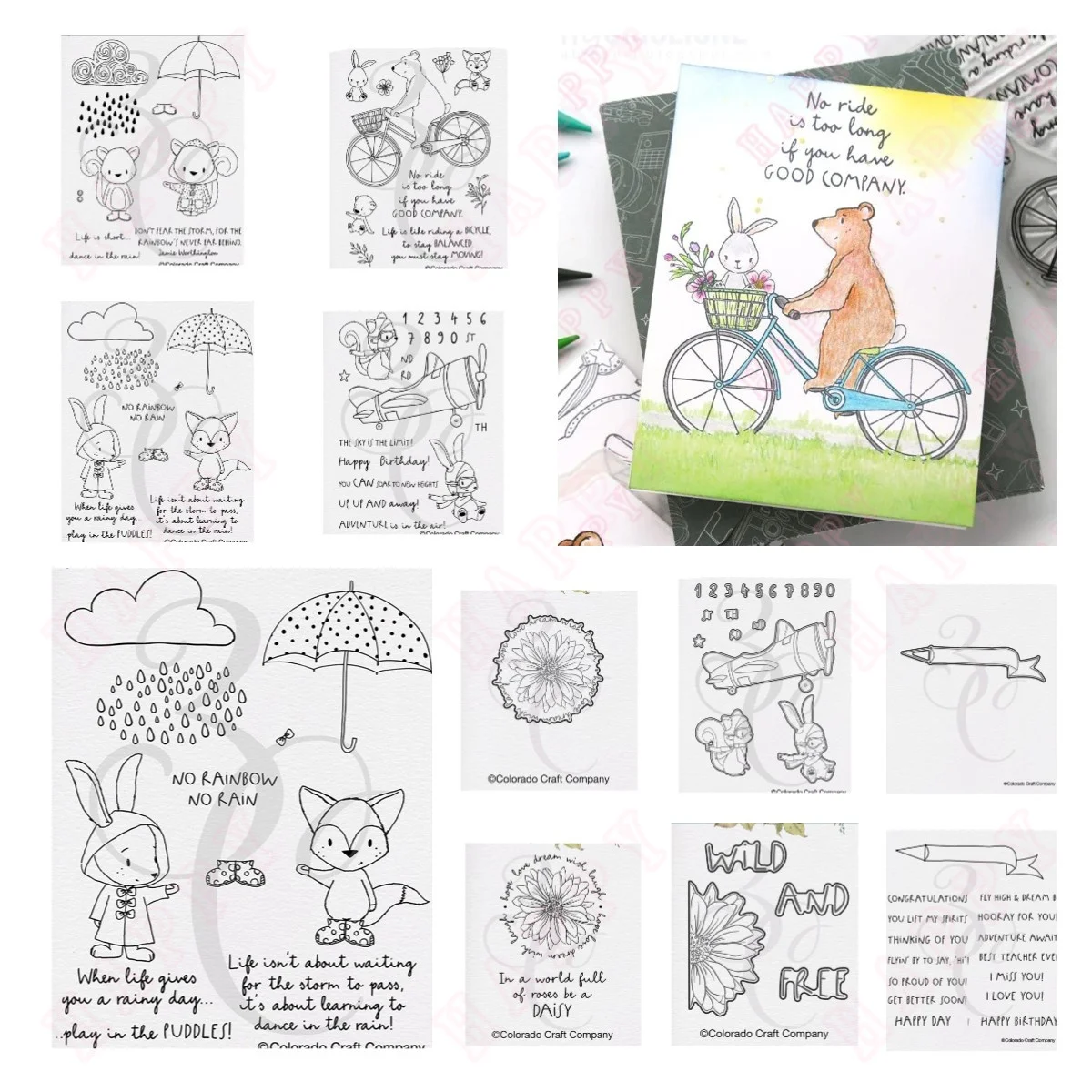 

Good Company Stamps and Metal Cutting Dies Sets for DIY Craft Making Greeting Card Scrapbooking Decoration Oceans to Fly Dies