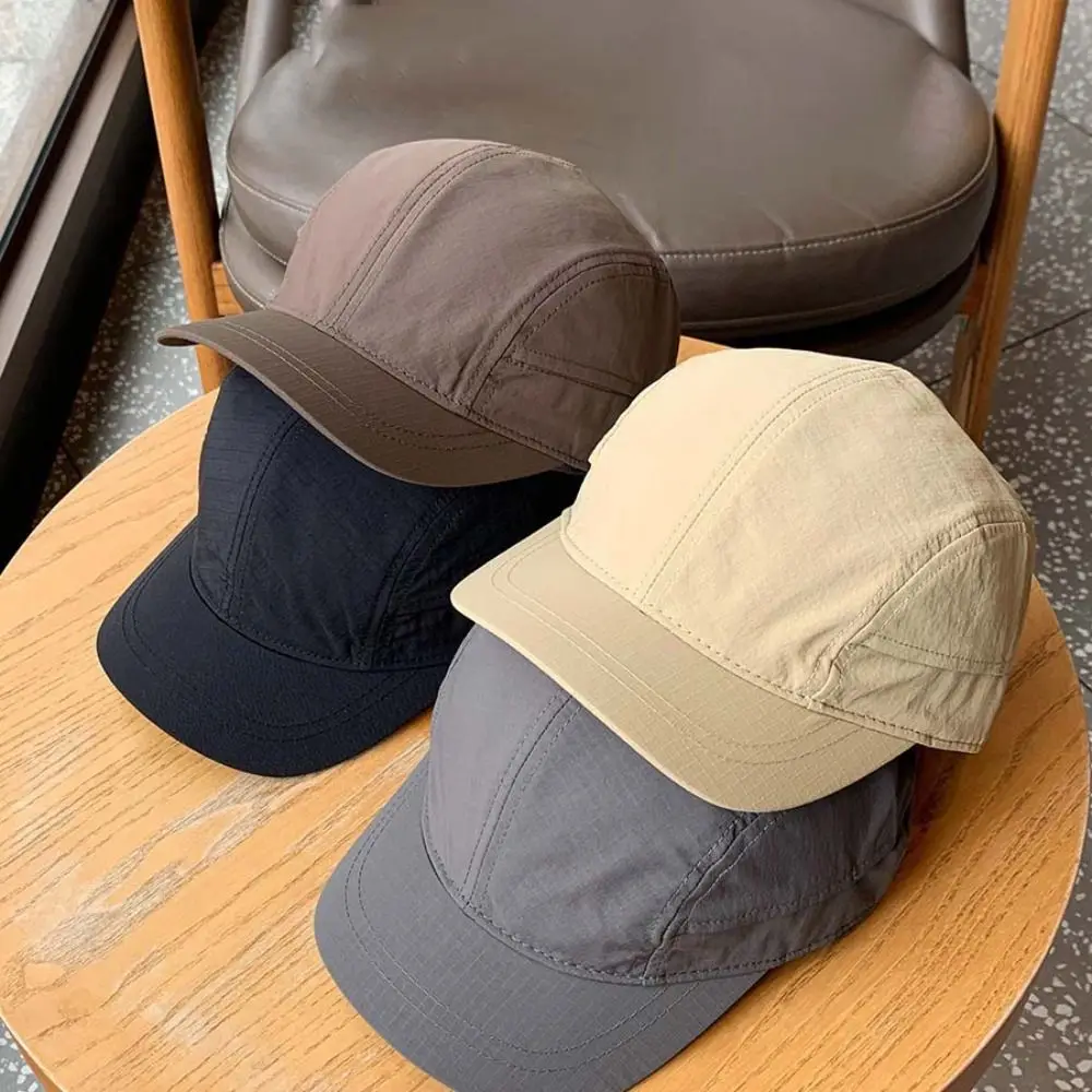 تنوعا بلون قصير حافة قبعة بيسبول النمط الياباني النايلون قبعة الشمس قبعة بيسبول قبعة واقية من الشمس بلغت ذروتها قبعة رياضية #2