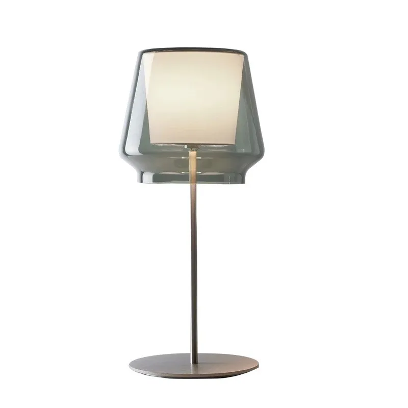 

Nordic modern minimalist innovative glass jar lamp, living room bedroom study corridor desk lamp