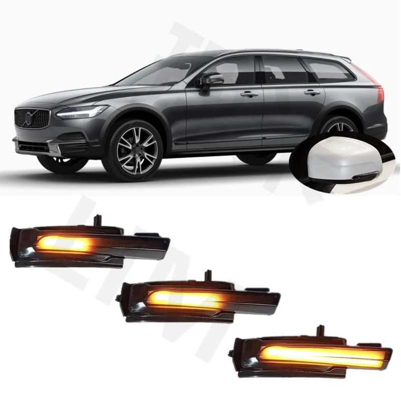 

for Volvo V90 II MK2 2016 2017 2018 2019 2020 2021 2022 2023 Dynamic LED Sequential Indicator Mirror Turn Light Signal Lamp