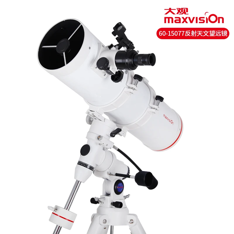 

Maxvision 150EQ Parabolic Bull Reflector Astronomical Telescope for Professional Stargazing in Deep Space with High Power and Hi