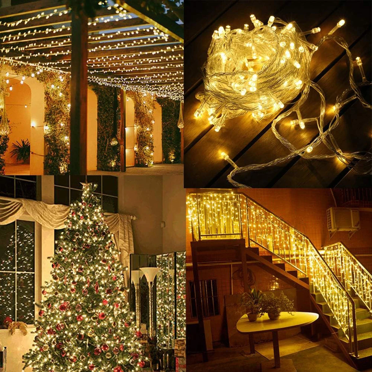 100M 800LEDs Outdoor LED Fairy String Lights Christmas Lights For Garland Wedding Party Holiday Garden Lamp Holiday Decoration