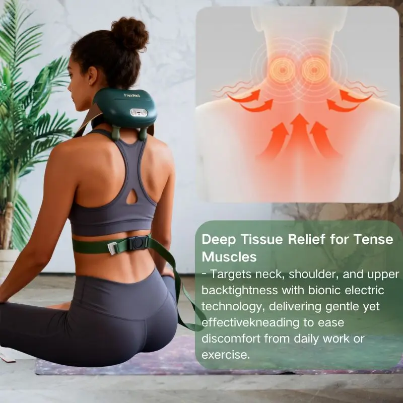 

Массажер для плеч и шеи, массирует, разминает и нагревает мышцы для снятия мышечной боли.