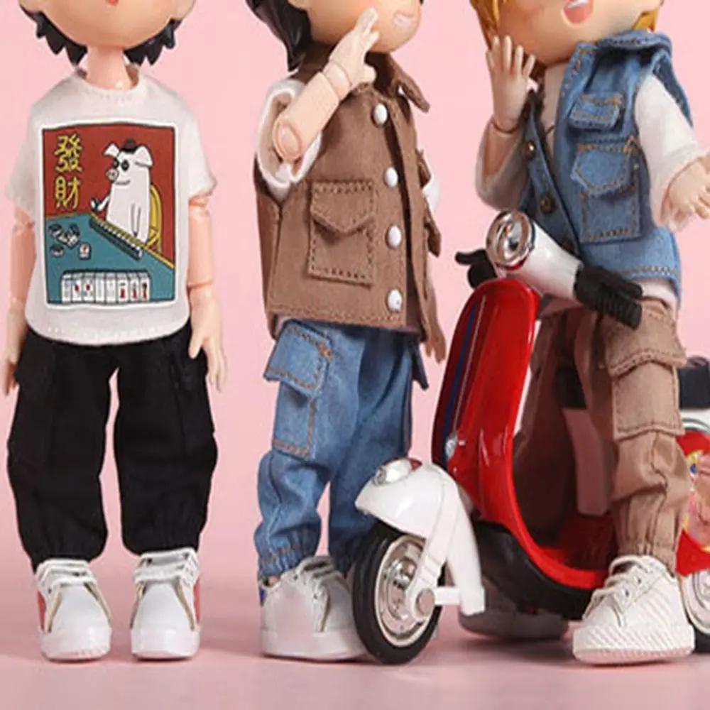 Dolls Long Jeans Overalls Doll Clothes Pant for 1/11 1/12 Doll Long Jeans Accessories Clothing Doll Pants Clothing Accessories