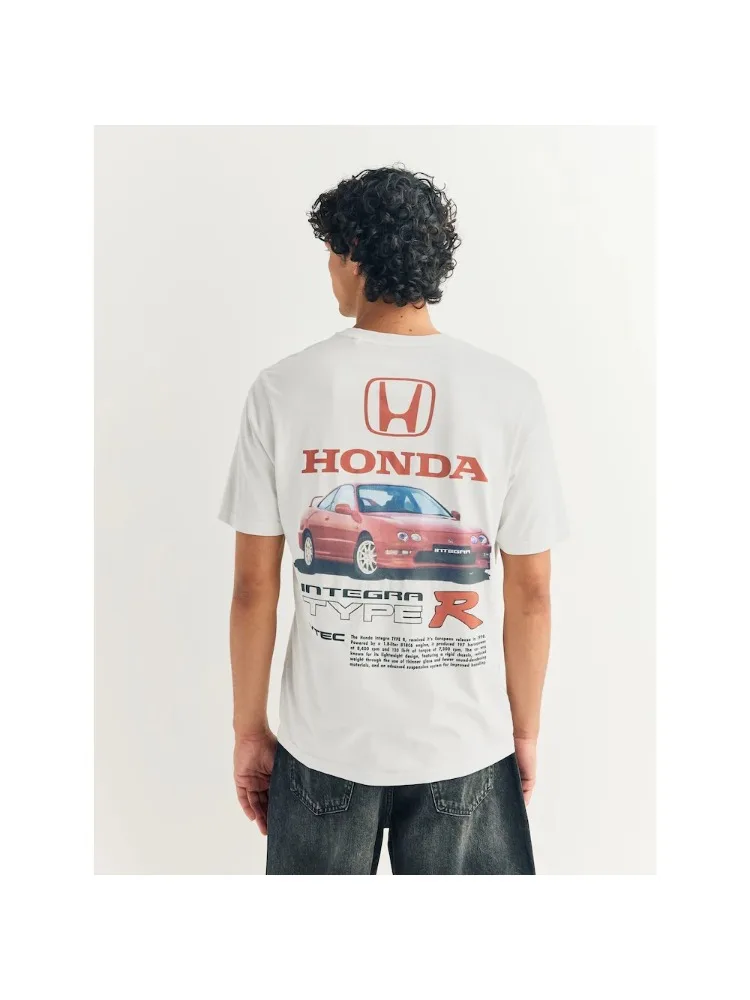 AliExpress Honda Men's and Women's T-shirt Summer Cotton Street Tee Honda Integra Type R Short-sleeved Spring Autumn Motorcycle Cycling Top