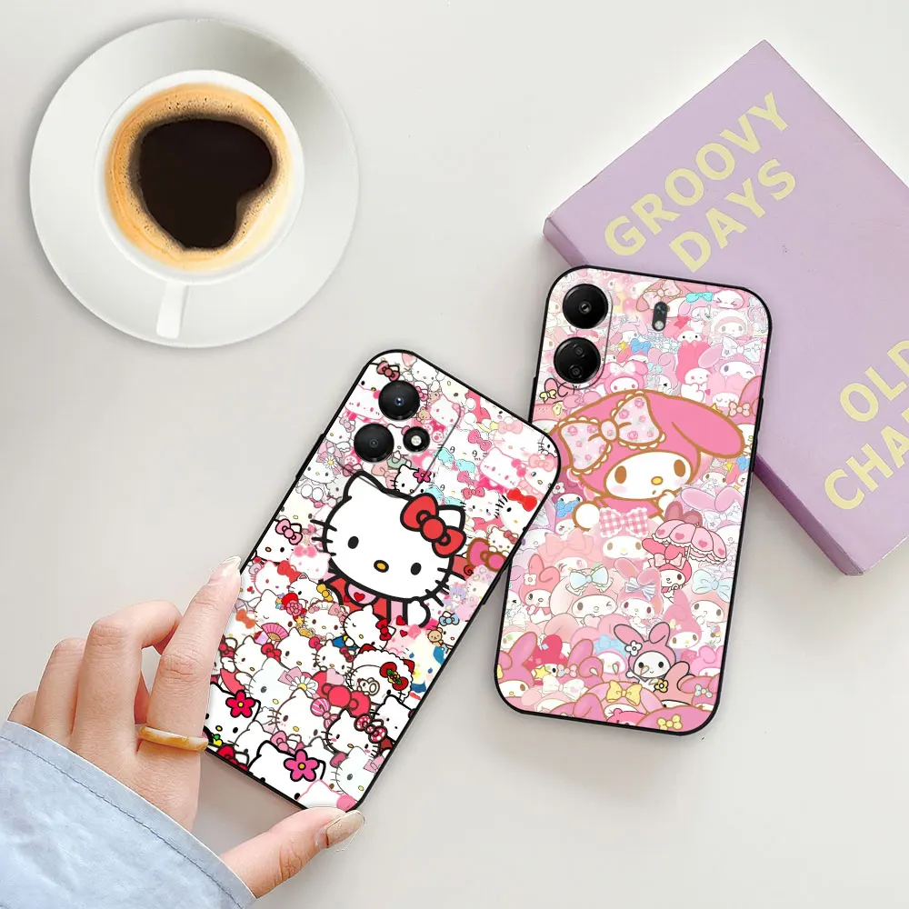 Anime My Melody Hello Kitty Kuromi Phone Case For Infinix NOTE 7 8 8I 10 11 11S 12 30 40 TECNO POVA NEO 2 4 5 6 Pro Case Funda