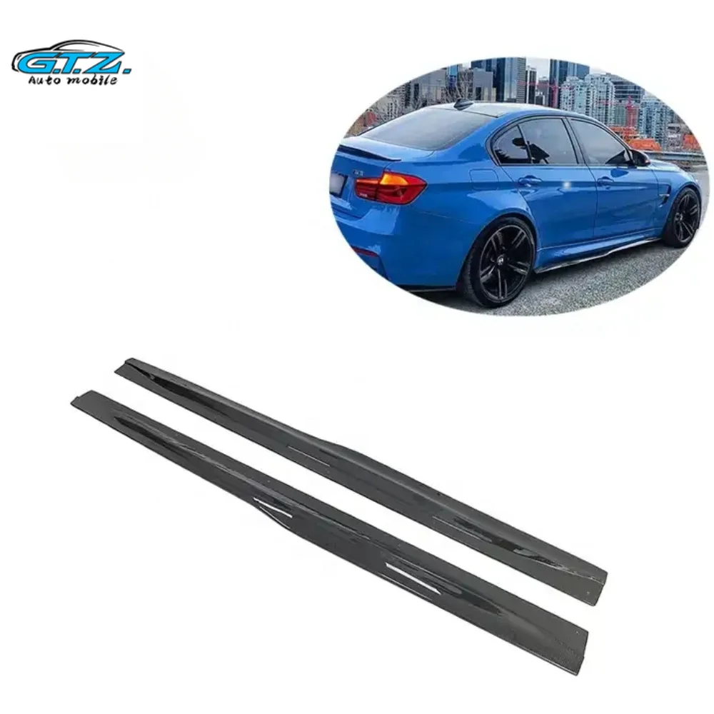 F80 M3 Side Skirts PM style Carbon Fiber Side Skirts Rocker Panels For BMW M3 F80 F82 F83 M4 2015-2019