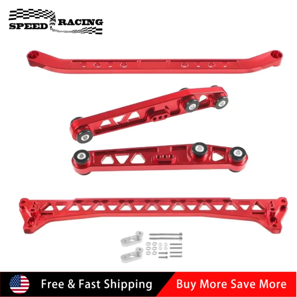 

Rear Lower Control Arm Subframe Brace Tie Bar Kit For 1992-1995 Honda Civic 1988-1991 Honda Civic CRX 1994-2001 Acura Integra
