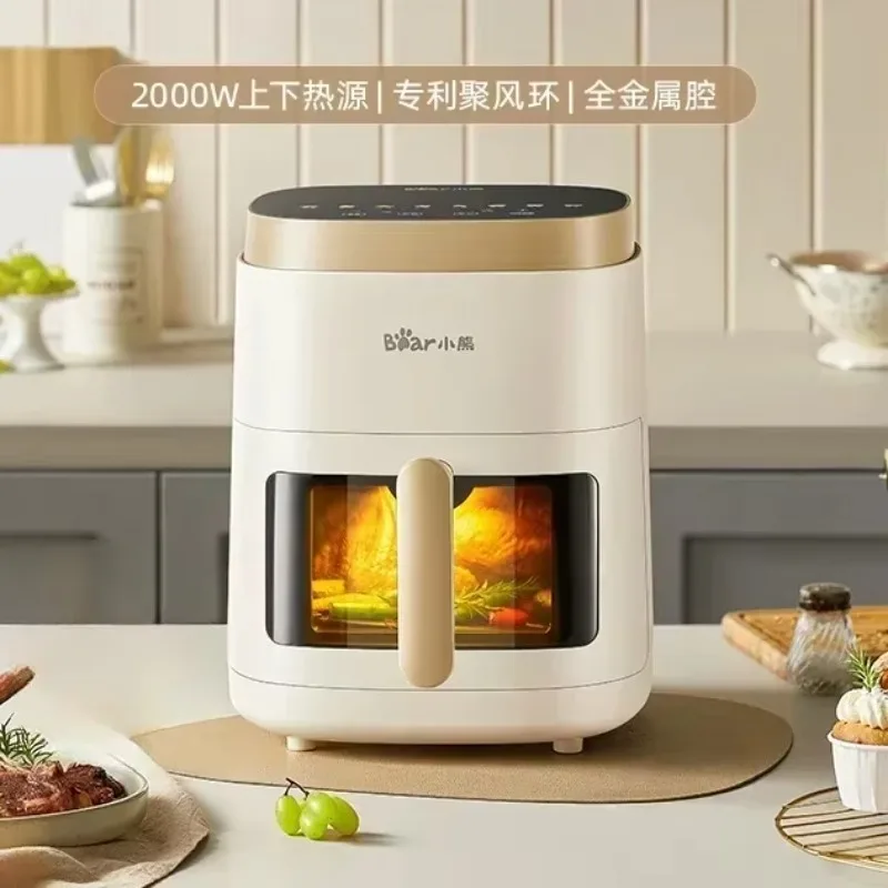 Freidora de aire Bear: visión en casa. Nuevo. Horno de gran capacidad. Portátil Multifuncional. Modelo Freidora de Aire Sin Aceite.