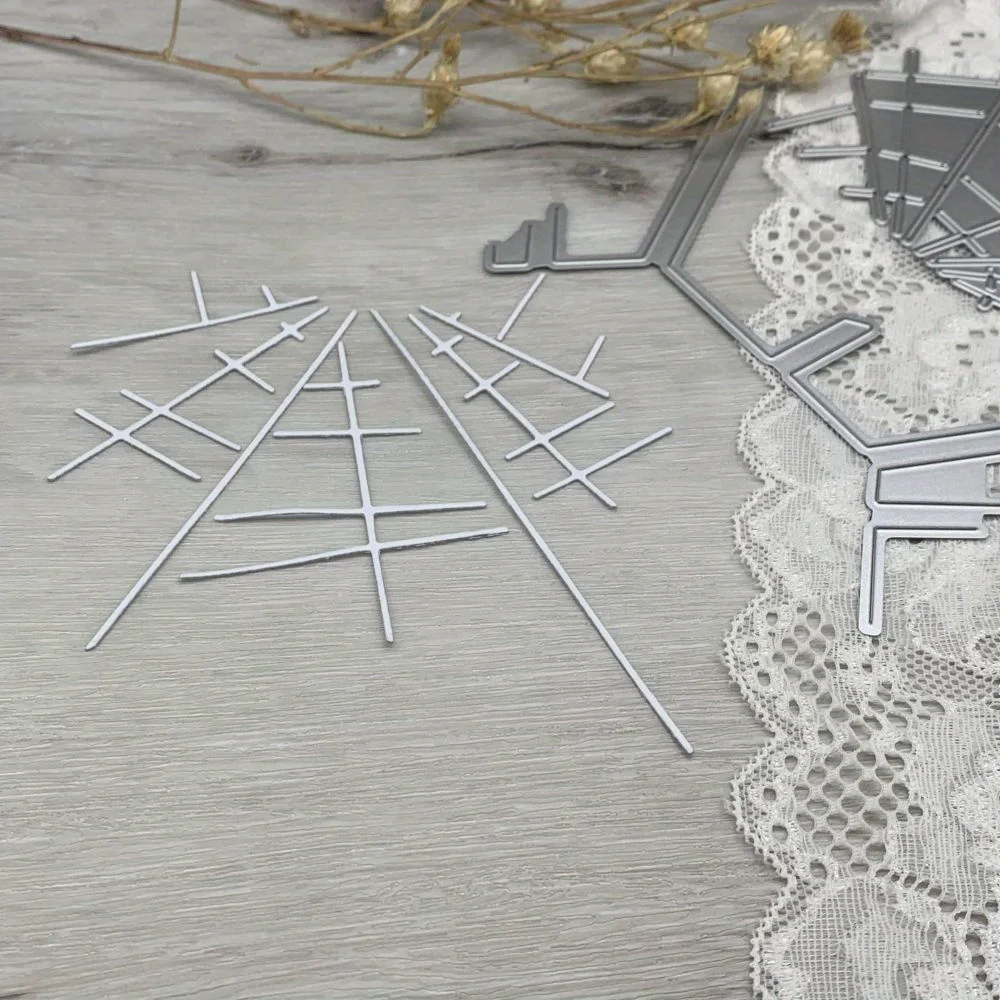 1 قطعة قوالب القطع المعدنية قطع يموت قالب هالوين شبكة العنكبوت إطار الديكور قصاصات ورقية الحرفية شفرة لكمة الإستنسل يموت #2