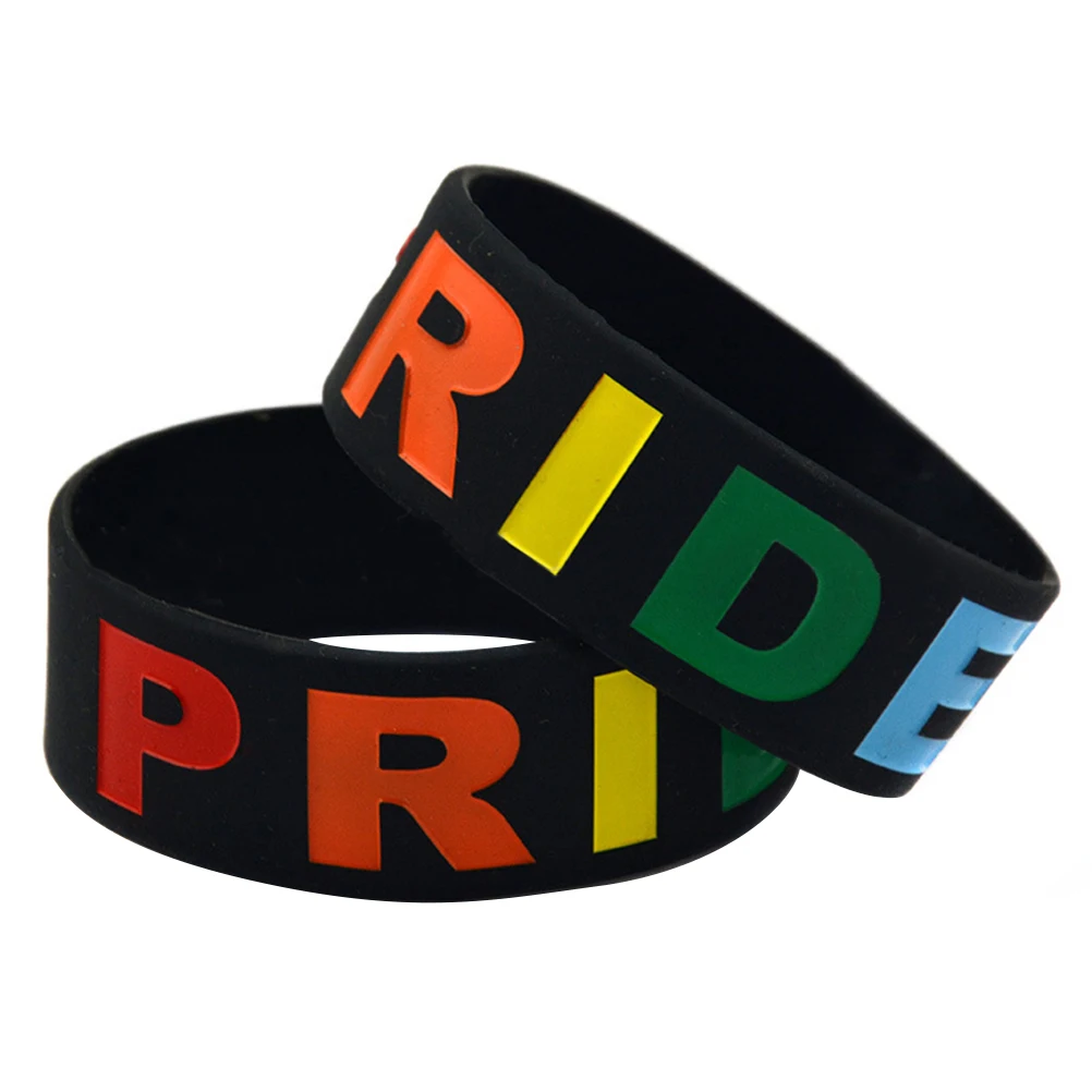 

Silicone Wristband Rainbow Pride Flag Equality Bracelet Flexible Durable Comfortable Daily Sports Unisex Men Women Gift