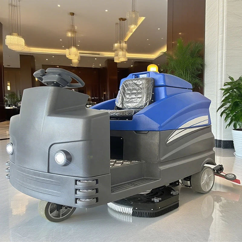 

Floor Scrubber Machine Fully Automatic Ride-On Intelligent Driving Electric Floor Cleaning Machine New Condition For Burnishing