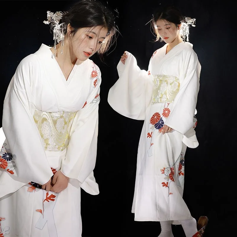 Kimono traditionnel japonais pour femmes, 30 couleurs, vêtements habillés pour Halloween, Costumes de Cosplay, de fête, de séance photo