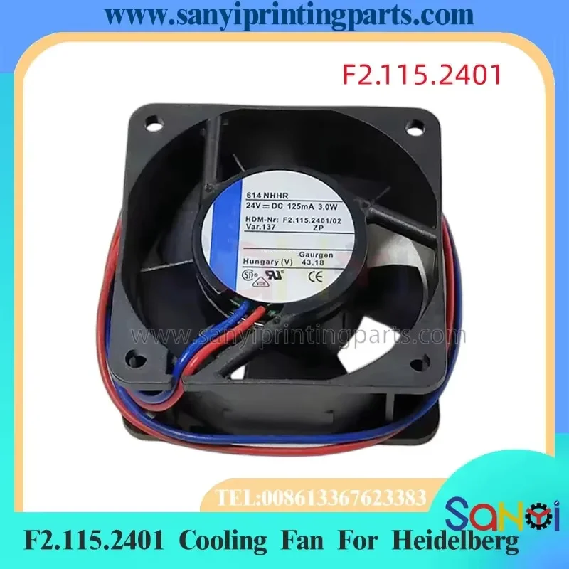Best Quality F2.115.2401 Heidelberg Cooling Fan 24V 125mA 3W For Pritning Machine Parts