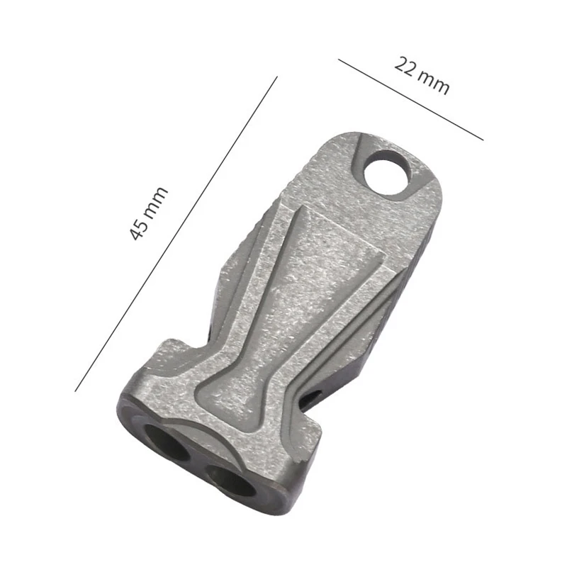Titanium Alloy Whistle - High Decibel for Outdoor EDC, Emergency Rescue & Sports Assistance
