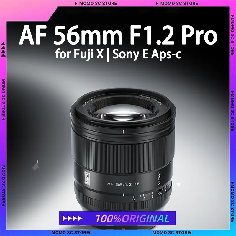 

Объектив Viltrox AF 56 мм F1.2 Pro APS-C для камеры Sony E Fujifilm XF с креплением для камеры с автофокусом и портретом с большой диафрагмой Prime Lens