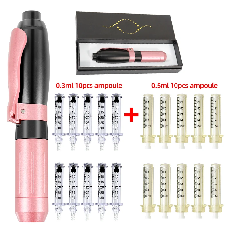 0.3ml &0.5ml Hyaluron Pen Meso Injection Gun Hyaluronic Acid Pen for Lip Filler Injector Nebulizer Skin Care Tools