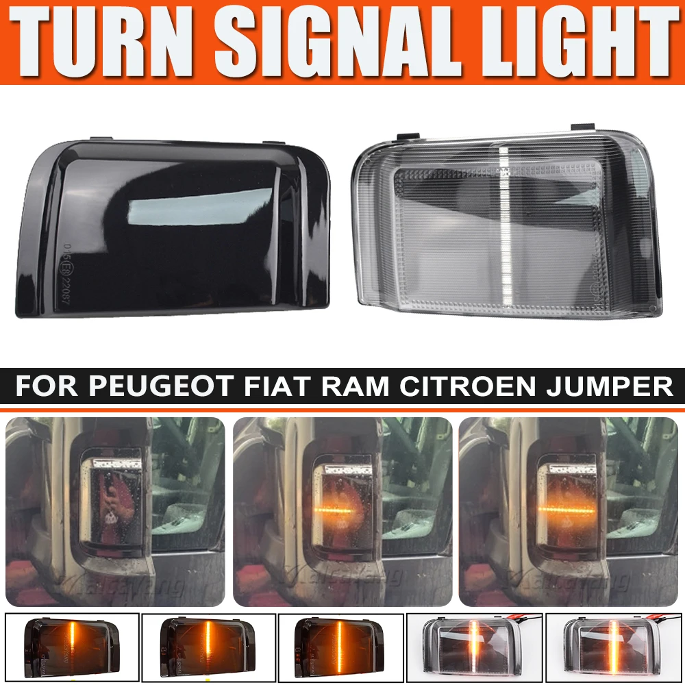 2 Stück für Peugeot Boxer, für Citroen Jumper, RELAY LKW, Auto LED Dynamischer Blinker Spiegellicht für RAM PROMASTER, für Fiat Ducato – Detail 12