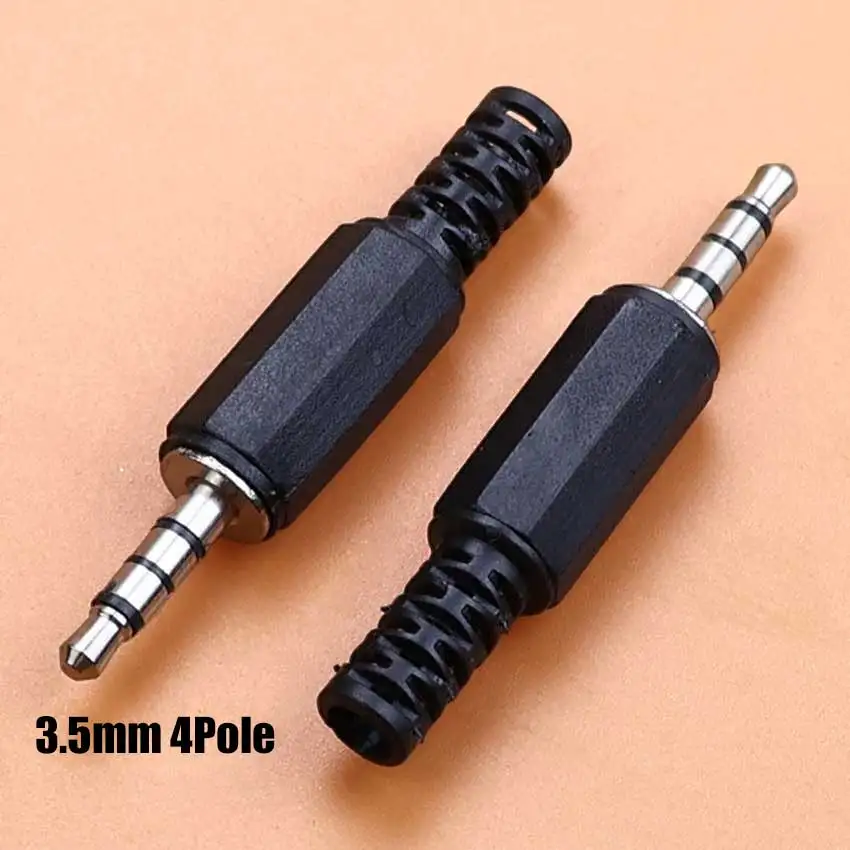 1/5/10pcs 2.5mm 3.5mm Audio Plug 2/3/4 Pole Mono Stereo Headphone Microphone Jack Connector DIY Welding Audio Male Plug Adapter view 6