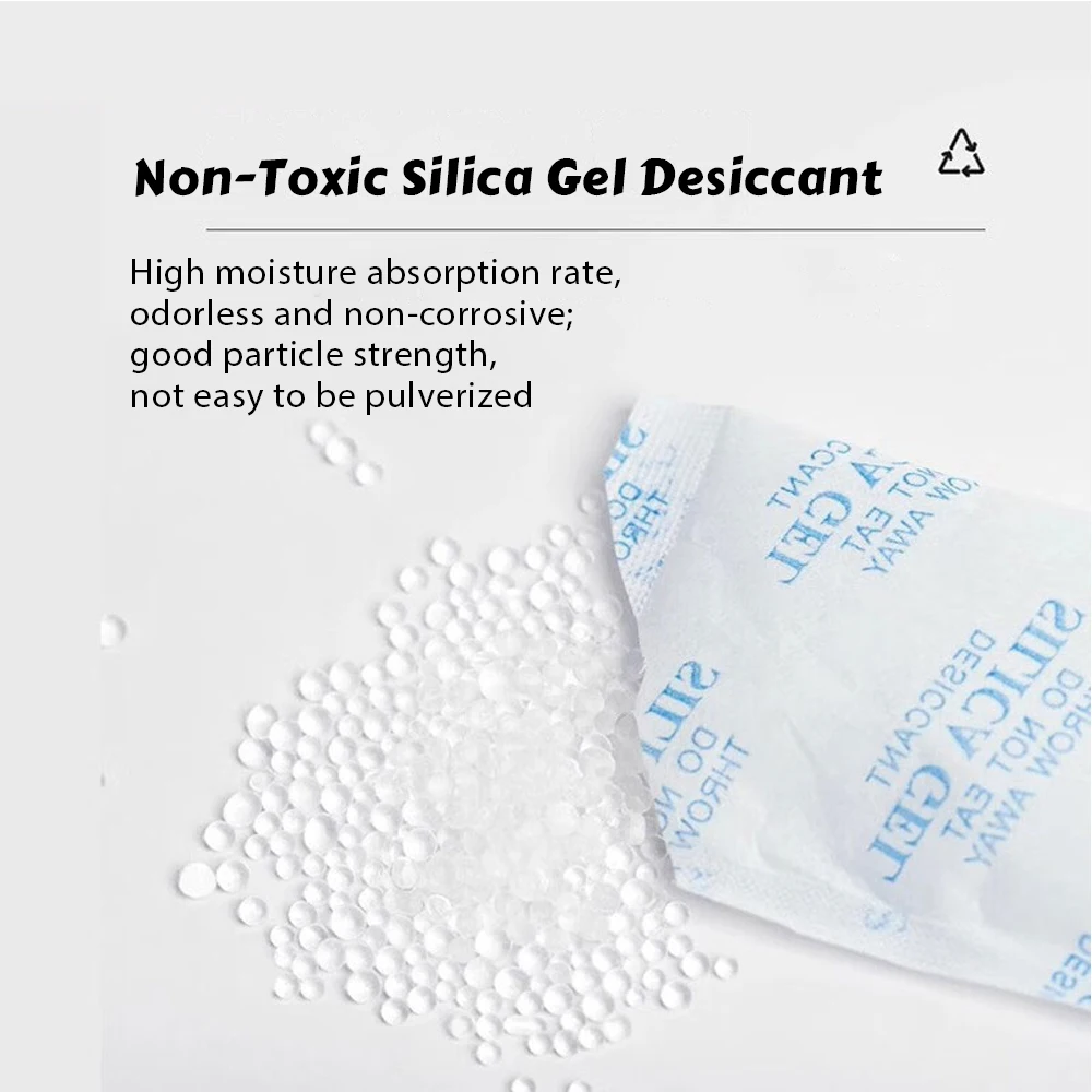 Non-Toxic Silica Gel Desiccant for Feeder Damp Moisture Dehumidifier for Kitchen Room Living Absorber Bag Clothes Food Storage