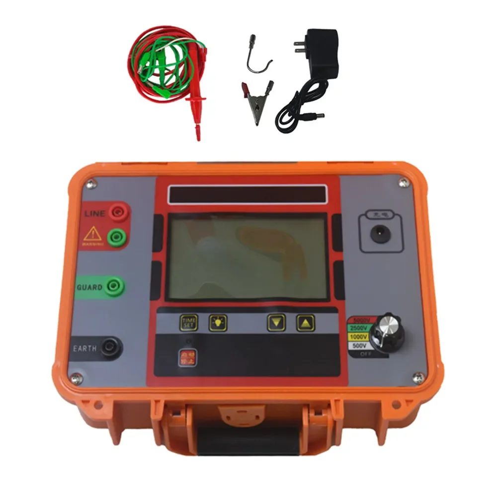 Test Multimeter 500V/1000V/2500V/5000V Transformer Insulation Resistance Tester Megohmmeter Voltmeter Megameter Resistance Meter