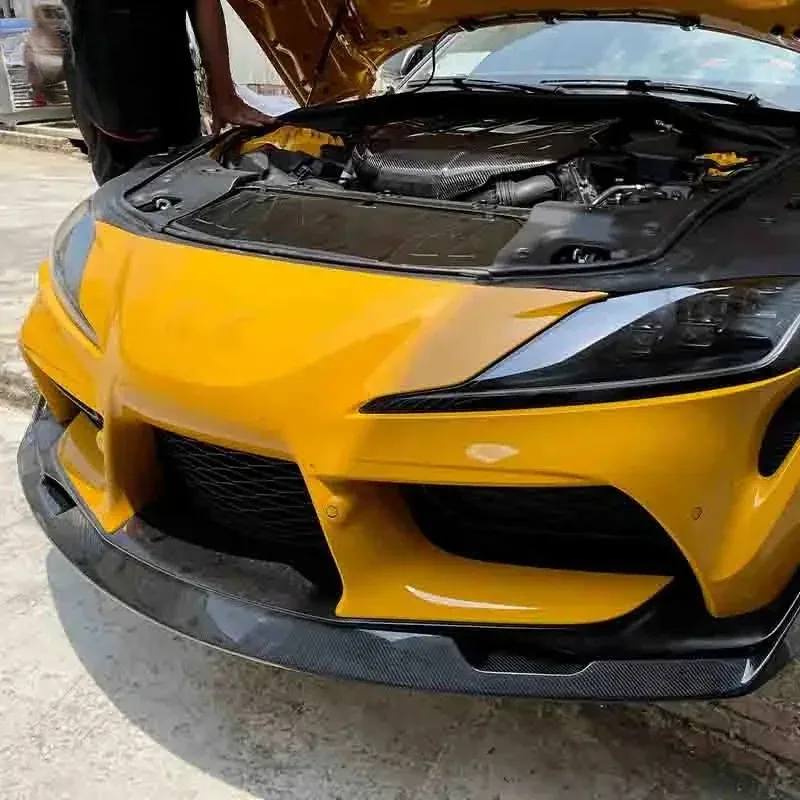 

For Supra A90 A91 Mk5 Carbon Fiber Silver Style Front Bumper Lip Front Separator