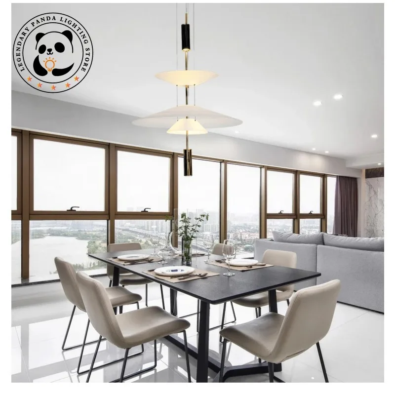 Modern Personality Pendant Lamp Designer LED Hanging Light Flying Saucer Home Decoration Dining Table Bar Living Room Chandelier