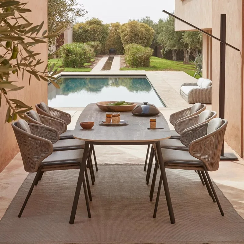 

Наборы садовой мебели, кофейный игровой стол для исследования на открытом воздухе, роскошный покер для пикника, офисная мебель Mesas De Comedor