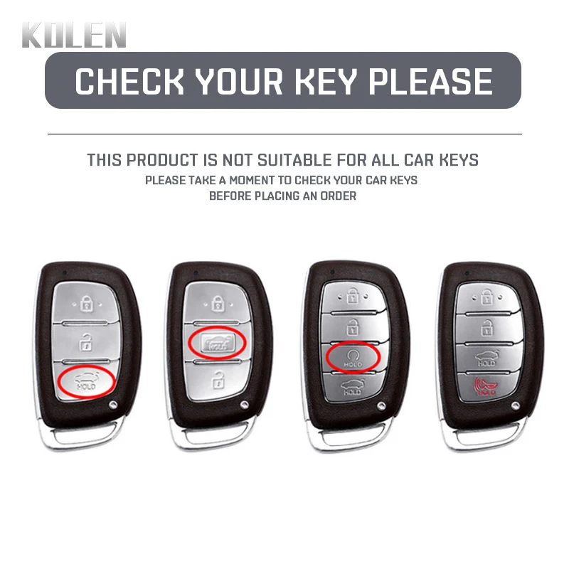 ABS Carbon Fiber Car Key Case Cover For Hyundai Tucson Santa Fe Rena Sonata Elantra Creta Ix35 Ix45 I10 I30 I40 Accessories Bag