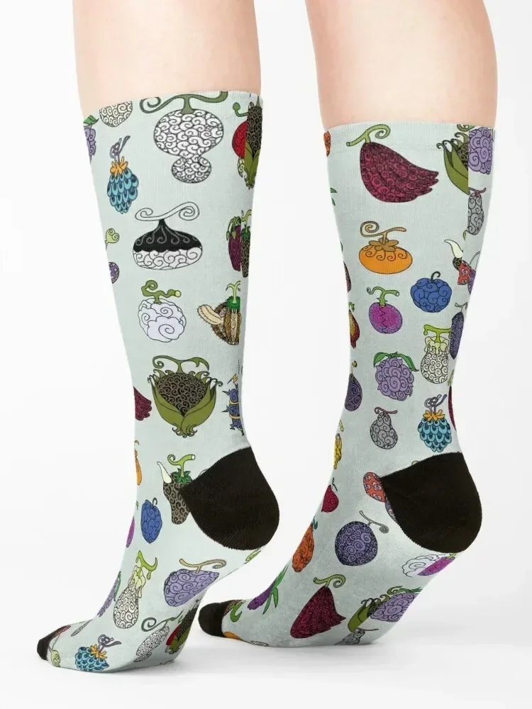 Akuma no mi Socks anti slip football christmas gift Hiking boots sheer Socks Girl Men's