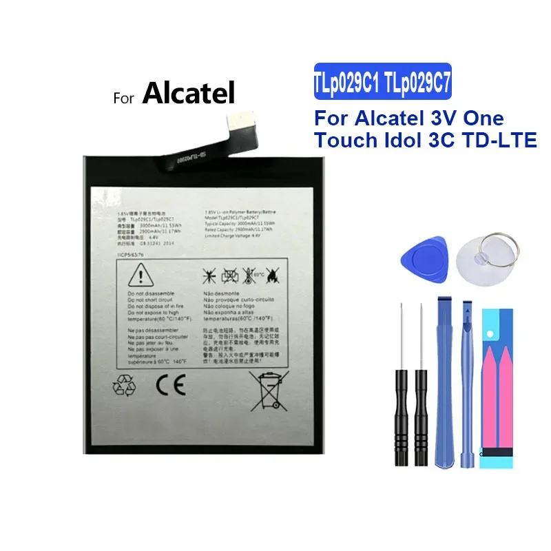 Battery 2000mAh-3000mAh For Alcatel 3V A5 One Touch Idol X Plus 3 4 5 3C OT 6043D 6040D OT6045 6055K 6085D OT5026D OT6055 6055B