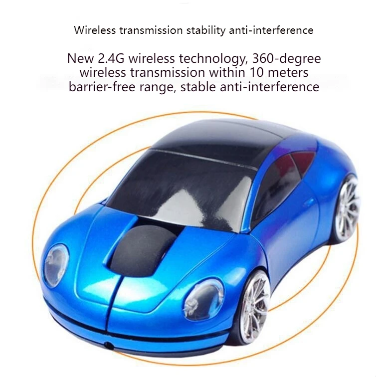 Wireless Mouse Car Model Style Creative Sports Car Elements Wireless Optical Mouse 2.4g Wireless Mouse Suitable Laptops Home Use