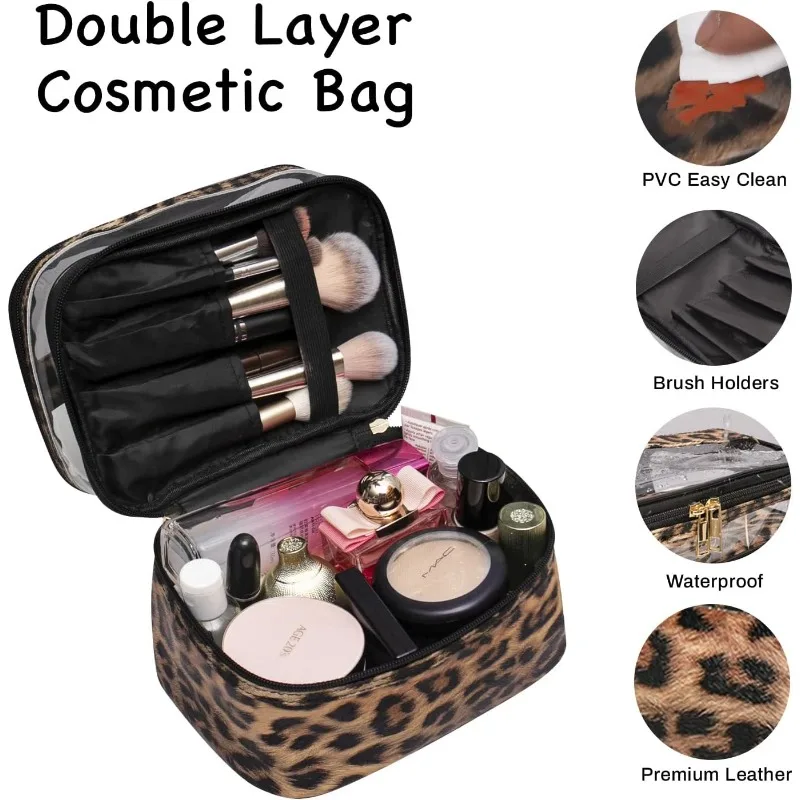 Double Layer Cosmetic Bag Cosmetic Bag Travel Cosmetic Bag Women's Cosmetic Bag Portable and waterproof