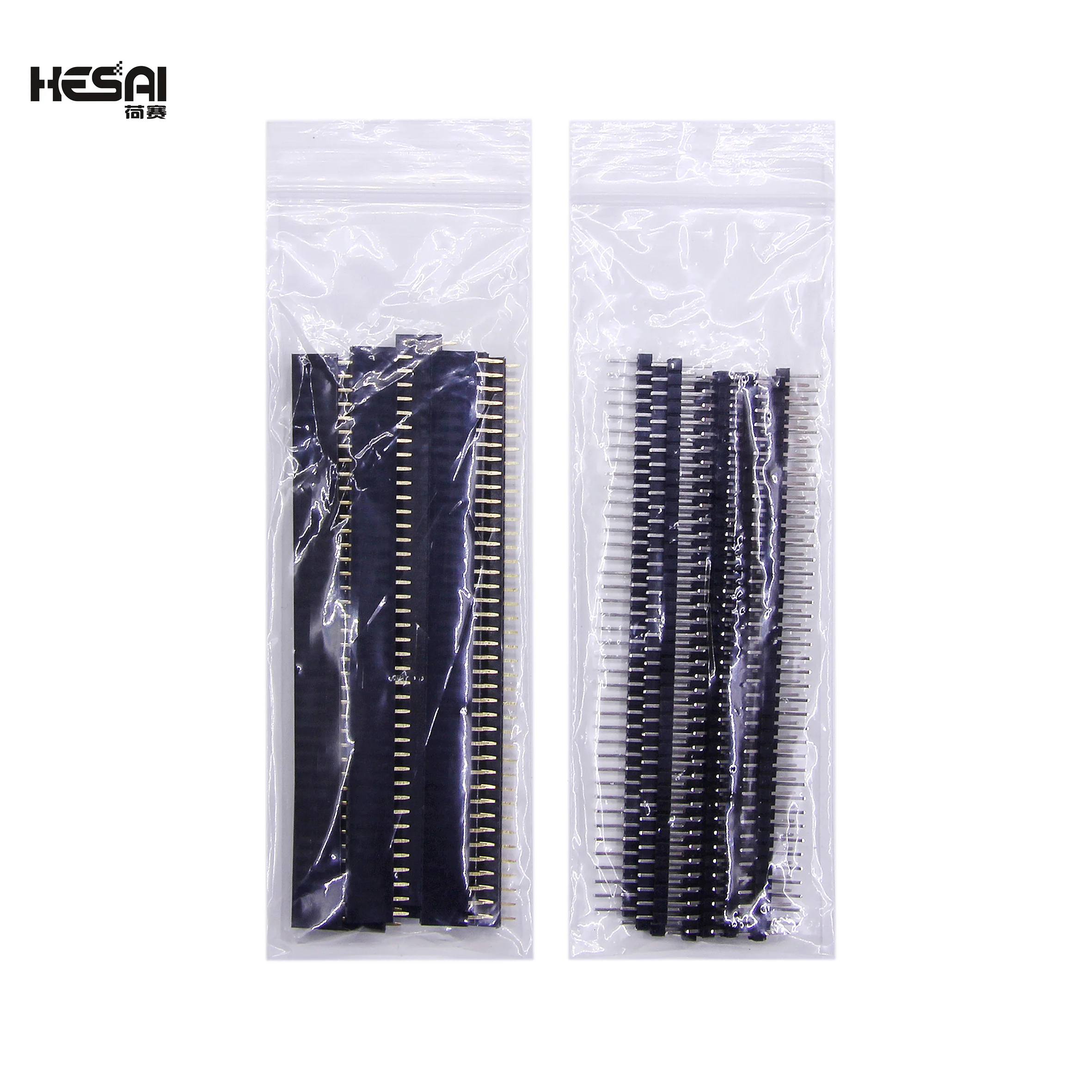 Lot of 10 Pairs JST 40 Pins 1x40 Single Row Male & Female PCB Breakaway Pin Header 2.54mm for Electronics Connector