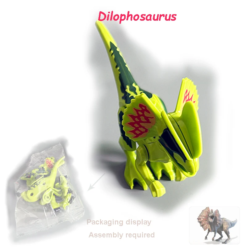 Jurassic Dino Bausteine-Set Mini-Dinosaurier-Figuren Weltmodell Bausteine Spielzeug für Jungen Mädchen Lehrreiches Kinder-Geburtstagsgeschenk