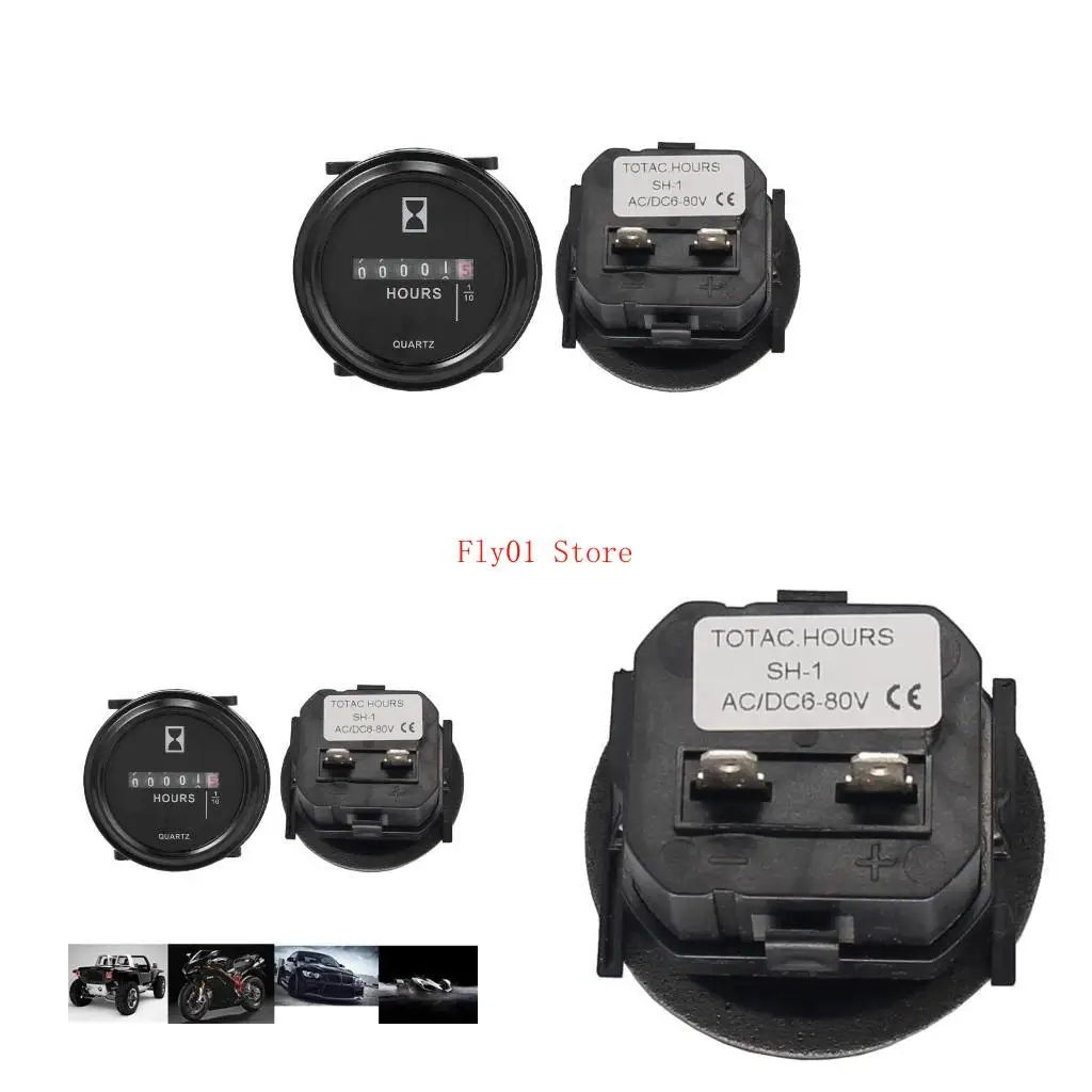 

Waterproof Hour Meter for Motorcycle ATV Snowmobile Marine Boat Dirt Quad Bike