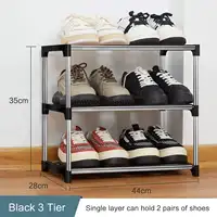 3F Shoe Rack Multi Layered Space Saving Freely Combined Modernity Minimalism Shoe Rack Dormitory Door Entryway Home Supplies