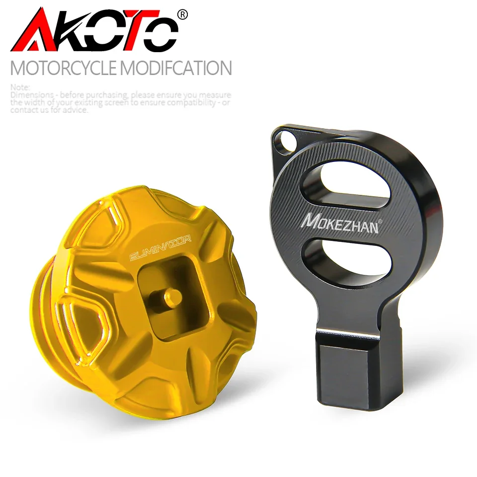 Motorcycle Anti theft Oil Filler Cap Accessories Engine Oil Plug Cover For Kawasaki Eliminator 400 450 500 2023 2024 - Image 6