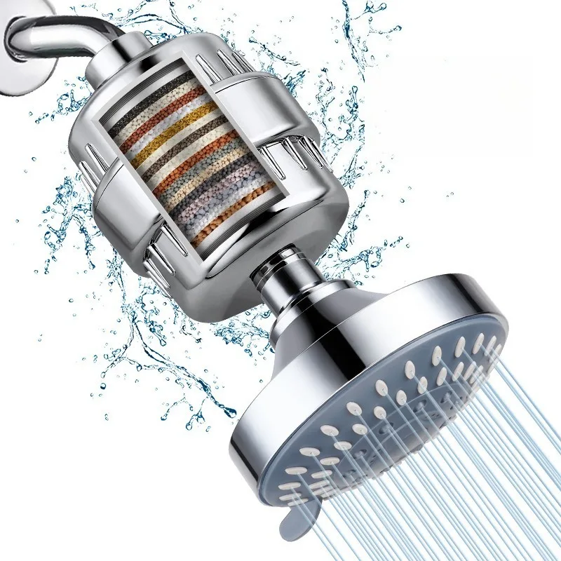 15-20 Stages High Household To Remove Chlorine Fluoride Heavy Metals Filtered Soften Hard Water for Shower Head Cleaning Purifie