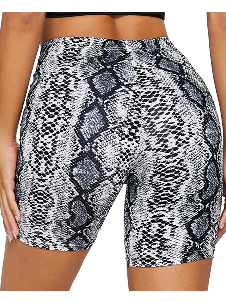 Summer Plaid Printed Shorts for Women Capris Push Up High Waist Pants Sportswear Short Fitness Leggins Elastic